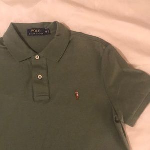 Ralph Lauren Polo Shirt Men Olive Green